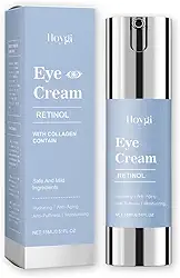 Creme para olhos retinol para olheiras e rugas - Tratamento avançado de reparo noturno com ácido hialurônico e vitamina E | Reduz o inchaço, linhas finas e bolsas oculares | Testado por