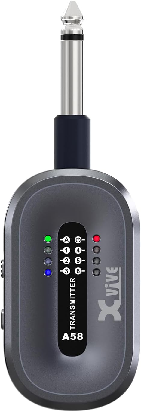 Xvive A58 Wireless Guitar System with 5.8GHz Transmitter and Receiver