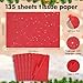 135 Sheets Red Tissue Paper for Gift Bags 20 x 14 Inch Tissue Paper Bulk with Sparkle for Gift Wrapping Wedding Birthday Holiday Decor Art DIY Crafts
