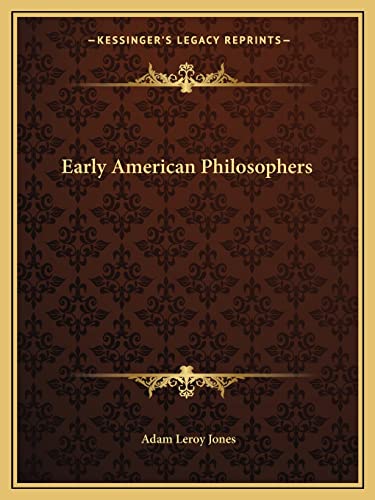 Early American Philosophers