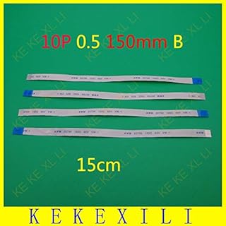 Occus 100X 10PIN FFC FPC Flat Flexible Cable 0.5mm Pitch 10 pin Reverse Length 150mm Width 5.5mm Ribbon Flex Cable Occus - (Cable Length: Other)