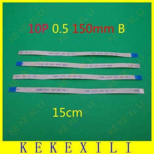 100X 10PIN FFC FPC Flat Flexible Cable 0.5mm Pitch 10 pin Reverse Length 150mm Width 5.5mm Ribbon Flex Cable Occus - (Cable Length: Other)