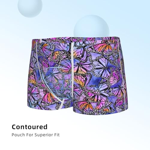 Boys' Cotton Boxer Brief Soft Underwear-Watercolor Butterflies4