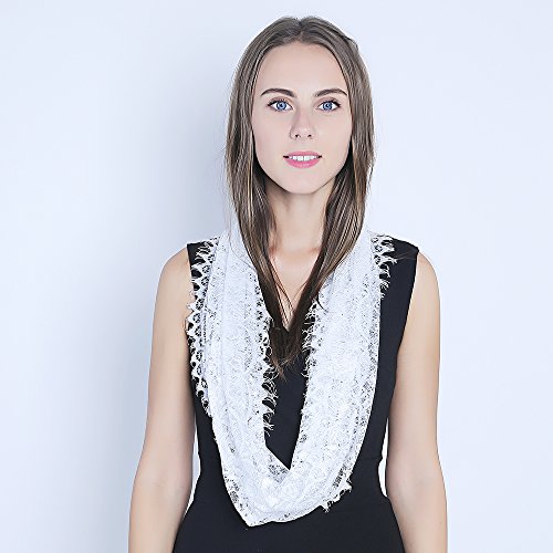 White Infinity Scarf Mantilla - Catholic Veil Church Veil Head Covering Latin Mass #TOP2