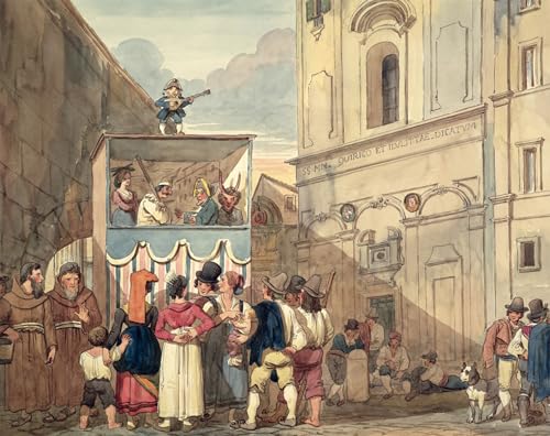 Cuadro El teatro de marionetas Achille Pinelli lienzo decorativo de 60x90cm