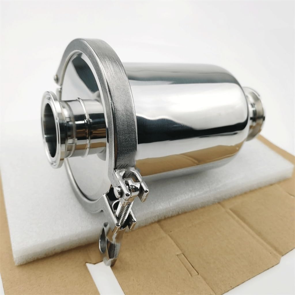 Short Sanitary Inline Strainer 1.5" Tri Clamp SS304 Stainless Steel 100Mesh, for Home Garden Tri Clamp Sanitary Filter