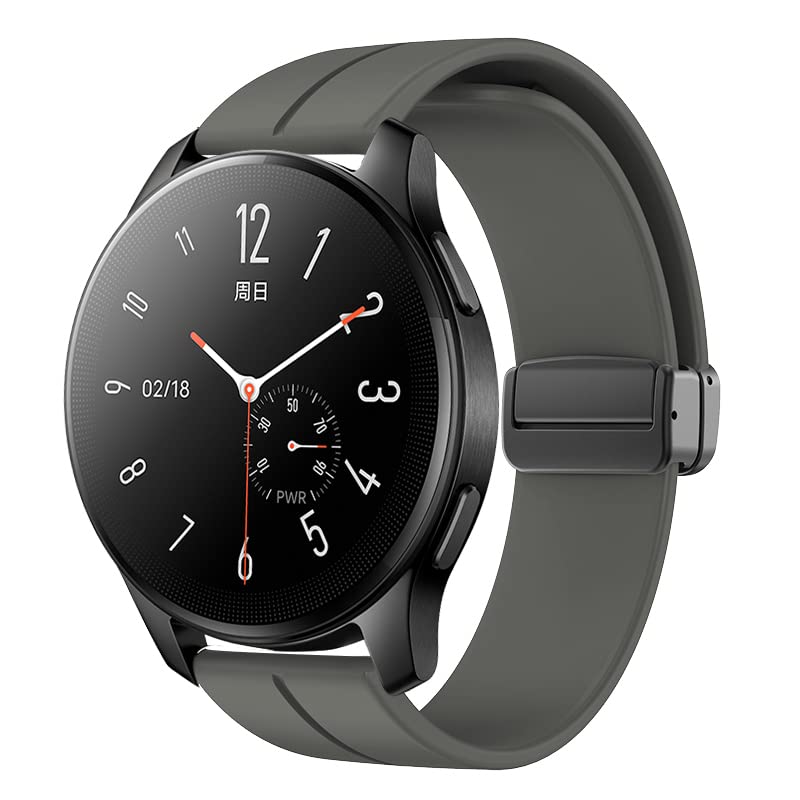Image of Magnetic Watch Band 16mm 18mm 19mm 20mm 22mm - Quick Release - Skin-Friendly Soft Silicone Sport Watch Band for Men Women, Magnetic Folding Clasp Silicone Strap