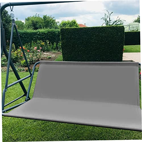 Garden Swing Seat Cover Replacement 45x19x19 Inch Waterproof Yard Swing Chair Cover Fit for Outdoor 2 and 3 Seater Swing Chair Grey, Swing Chair Cover