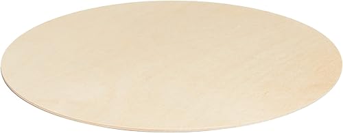 Miniatura 8 de Círculos de madera contrachapada de abedul báltico de 8 pulgadas, hojas de madera para manualidades, hojas de madera de 0.12 pulgadas de grosor,