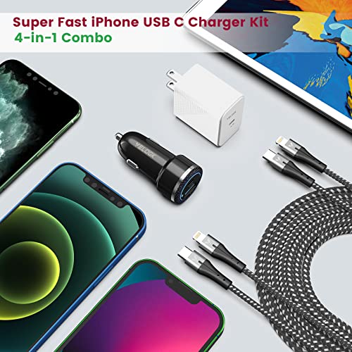 Velogk VL-CC02-2 Iphone 13 14 12 Fast Charger Kit, Velogk 20W Usb C Pd Wall/Car Charger Adapter thumb #6