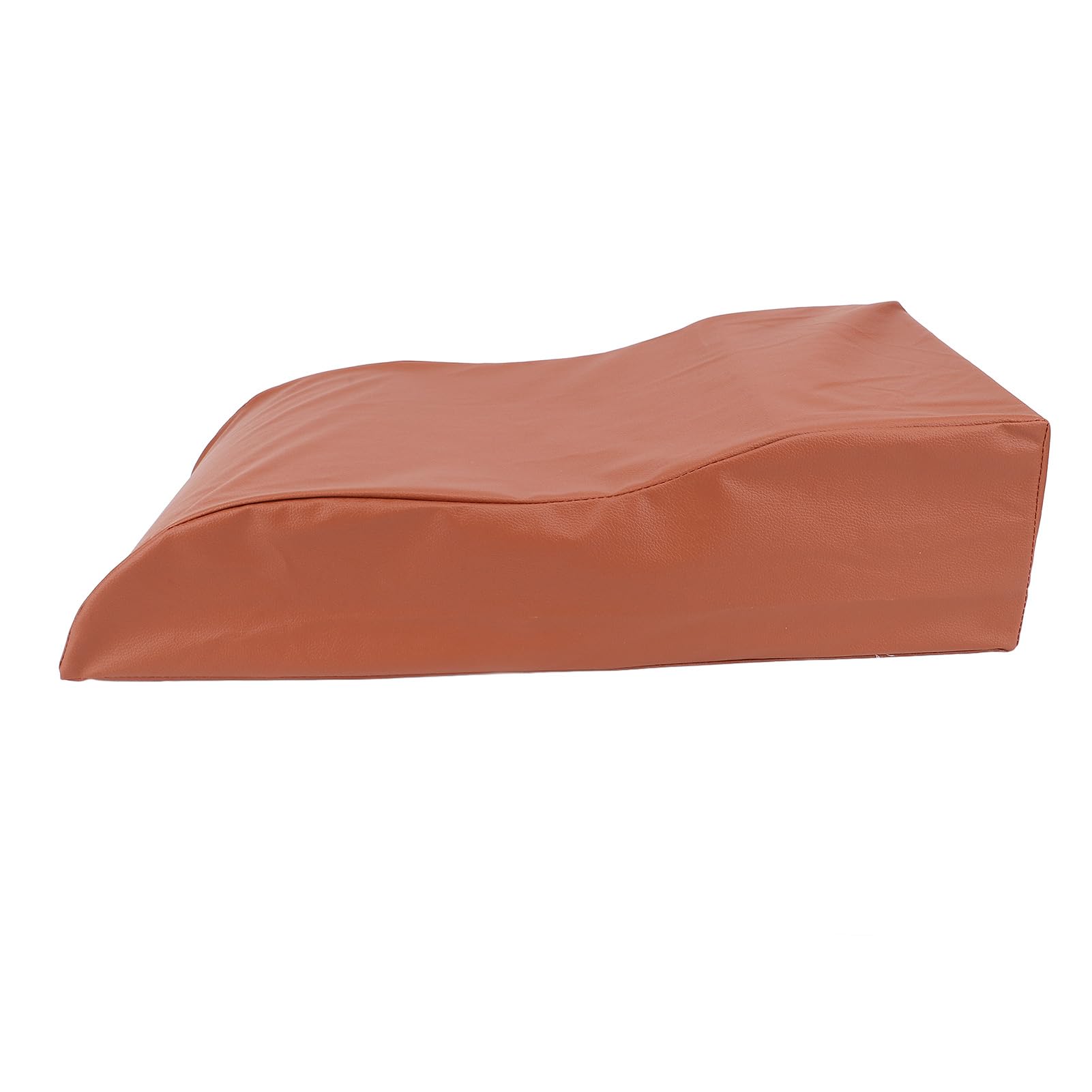 Almohada Elevadora De Piernas Cojín Ergonómico Transpirable con Funda Desmontable para El Hogar Y La Sala De Masajes Esponja De Cuero De PU 60x28x15cm