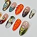 Free style 3D Handmade Press on nails, Long Short Press Nails Tips Full Cover 10Pcs Free style 3D Press on Nails Fake Nails 3D Easy Wear