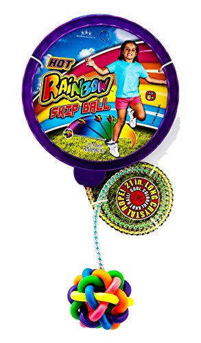 JA-RU Rainbow Jump Skip Ball Game (1 Unit) Ankle Ring Skip Ball for Kids, Girls and Boys. Skipping & Jumping Indoor Sport and Outdoor Games Leg & Foot Jump Rope Toys. 777-1s