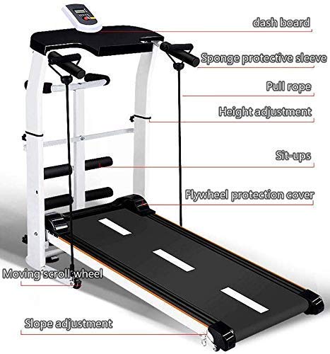 Caminadora mecánica plegable con inclinación y bocina miniatura 5