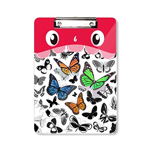 Porte-bloc vintage papillon A4 conférencier rigide porte-document