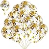 40 Gouden Confetti Ballonnen Latex Ballon Goud voor Feestversiering, Nieuwjaar, Verjaardagsfeestje, Bruidsdouche…