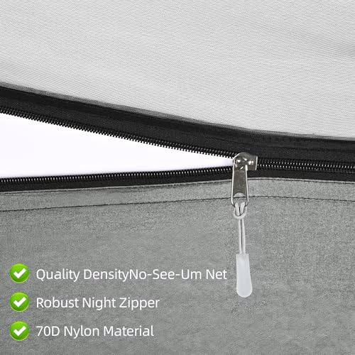 Lulladle Camping Hammock - 500lbs Capacity Portable Hammock with Mosquito Net, Easy Setup for Outdoor Adventures, Hiking, and Backpacking - Double/Single - Image 4