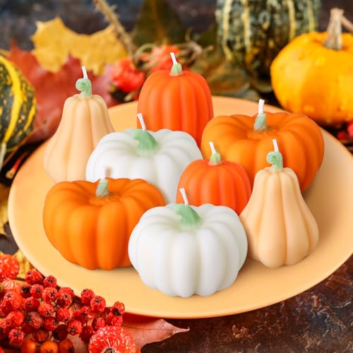 Scented Pumpkin Tealight Candles Set