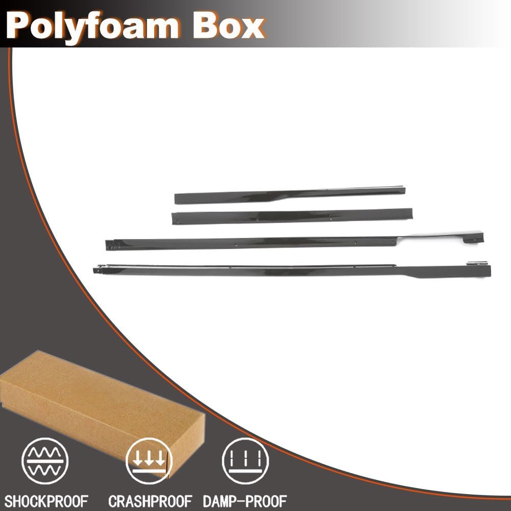 MCARCAR KIT ABS Gloss Black Side Skirts fits for BMW 7 Series i7 G70 M-Tech M Sport 2023 Under Door Rocker Panels Valance Extension Lip actory Outlet