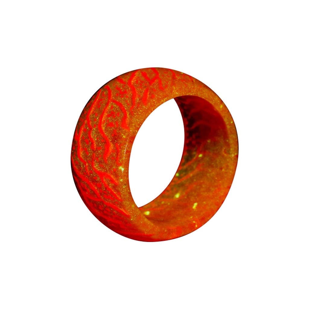 SXFSE Rings for Women, Fashion Trend Summer Night Creative Design Fluorescent Ring Jewelry Gift