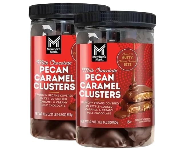 Milk Chocolate Pecan Caramel Clusters, (30.2 oz (2 Pack))