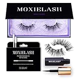 MoxieLash Sassy Kit - Mini Liquid Magnetic Eyeliner for Magnetic Eyelashes - No Glue & Mess Free - Fast & Easy Application - Set of Classy Lashes & Instruction Card Included (Sassy Lash Kit)