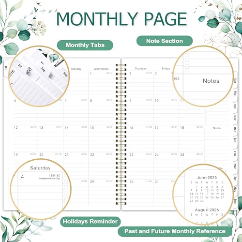 Planner 2026-2027 - 9" x 11" Planner 2026-2027 Weekly and Monthly, from JUL. 2026 to JUN. 2027, 26-27 Academic Planner with Tab, Twin-Wire Binding, Inner Pocket — view 3