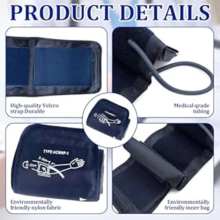 Bracciale Misuratore Pressione 22-32 CM Bracciale Pressione Sanguigna Con 6 Interfacce Adulti Compatibile Con La Maggior Parte Dei Misuratori Di Pressione Sanguigna