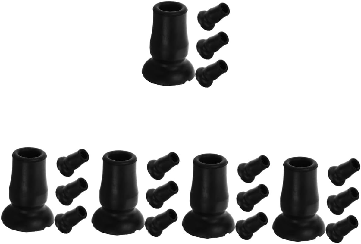 FOMIYES 20pcs Hiking Pole Tips Walking Cane Tips Practical Grip Cover for Enhanced Stability