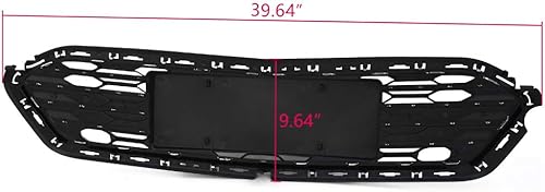 Miniatura 2 de CHEDA Parrilla de malla de capó cromada delantera, compatible con Chevy Cruze 2016-2018, rejilla de parachoques inferior