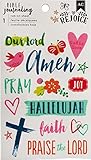 American Crafts Hallelujah Rub-on Bible Journaling