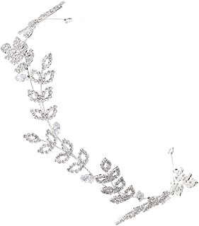Beaupretty Noiva Do Do Videira Rhinestones Flor Nupcial Tiara Austríaca de Cristal Headband Cabelo Nupcial Jóias para Festa de Aniversário Concurso de