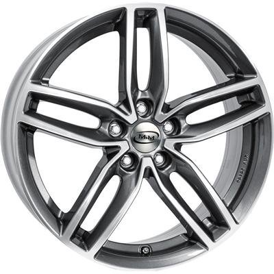 CERCHI IN LEGA MIM ATLETICO 8x18 5x120 ET34 GRAPHITE LUCIDO DIAMANTATO