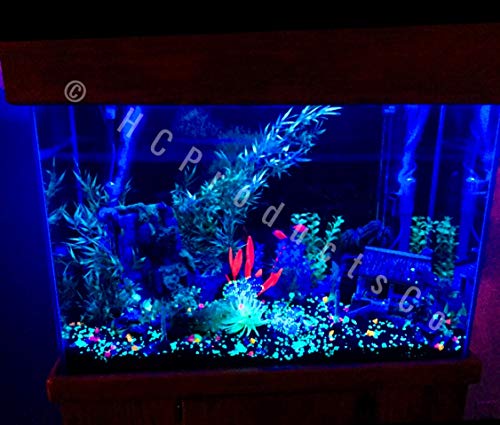 HCProductsCo Remote Controlled LED Fish Tank Lights with 20 Colors and Motion Options