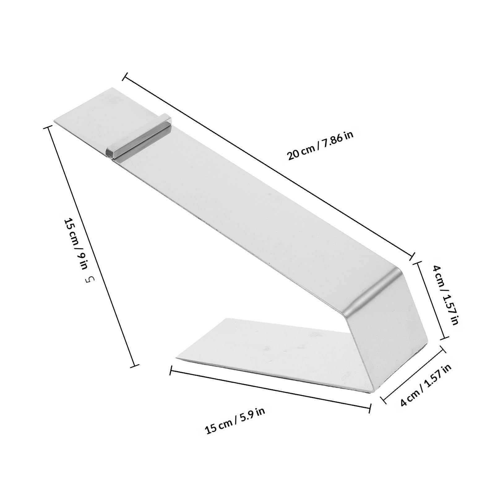 Espositore Scarpe in Acciaio Inossidabile Resistente alla Corrosione, Supporto Multifunzionale per Sandali e Scarpe Tacchi, Confezione da 4 Pezzi Argento per Vetrine e Negozi