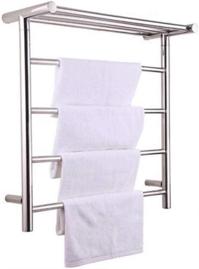 Electric Towel Rack Bathroom Bathroom Stainless Steel Towel Rack Shelf Heating Towel Bar Towel Rack Electric Heating(D)