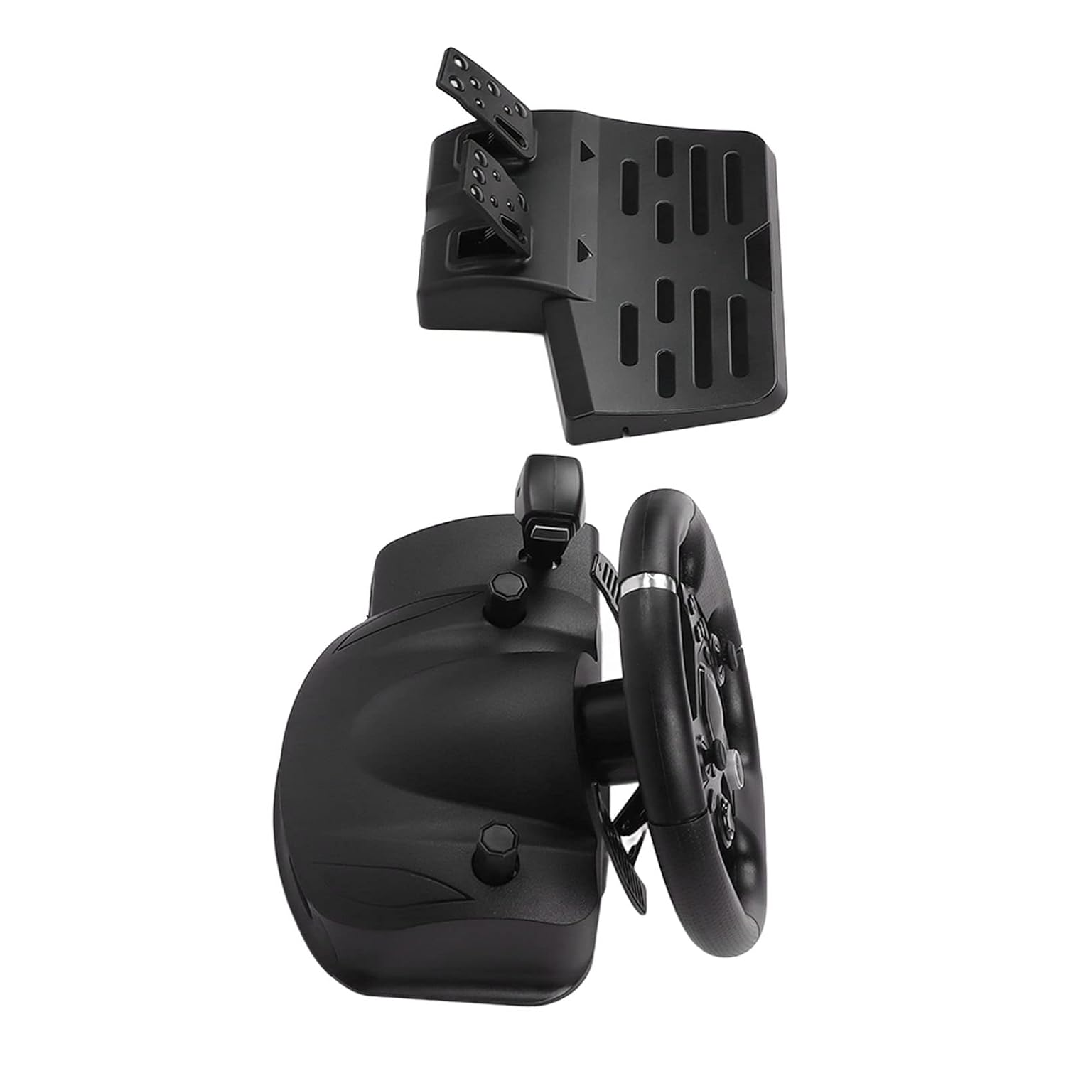 Steering Wheel PC Game Racing Wheel 270° Rotation Steering Wheel Controller Racing Wheel and Pedals 7 in 1 USB Gaming Racing Wheel with Pedal for PS4