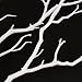 Sigdio Artificial Flower Art Darkness Witch Antler Dried Tree Branch for Wedding Party Home Hotel Decoration (White, 6)