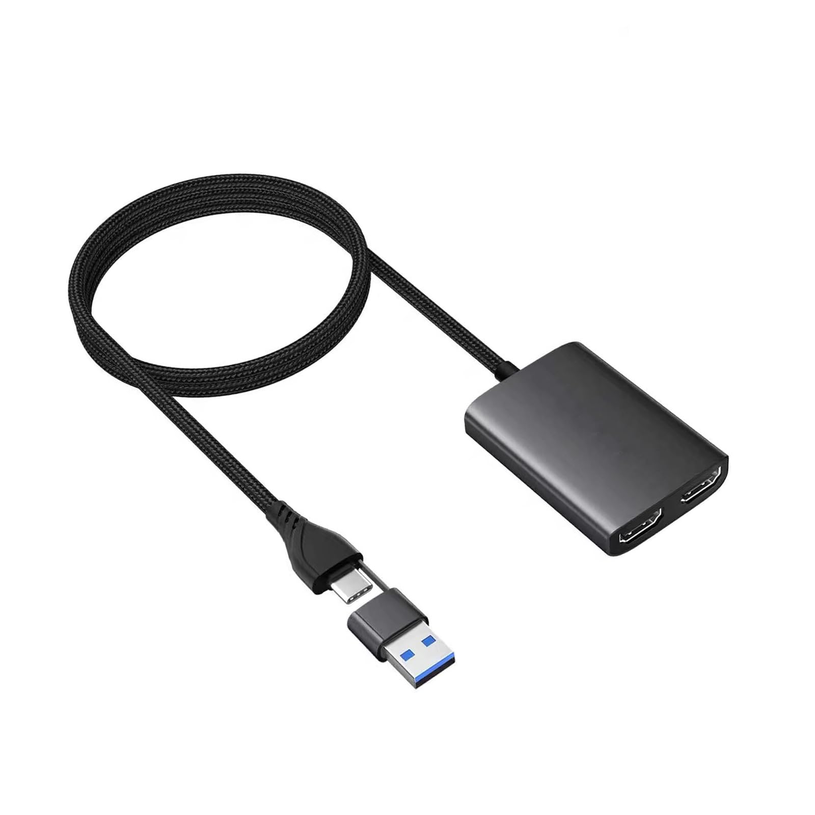 Adaptateur compatible USB C vers double HDTV pour écrans d'ordinateur de bureau multitâche - 7