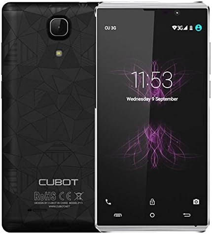 CUBOT P11, 5.0 inch Android 5.1 Smart Phone MT6580 Quad Core 1.3GHz ROM 8GB+RAM 1GB, Support GPS, OTG, HotKnot, 5.0MP+13MP (Black)