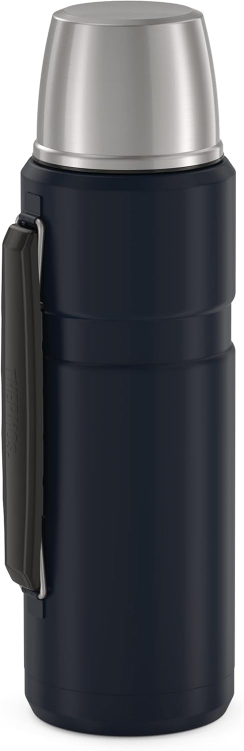 THERMOS Stainless King Vacuum-Insulated Beverage Bottle, 68 Ounce, Matte Blue: Home & Kitchen