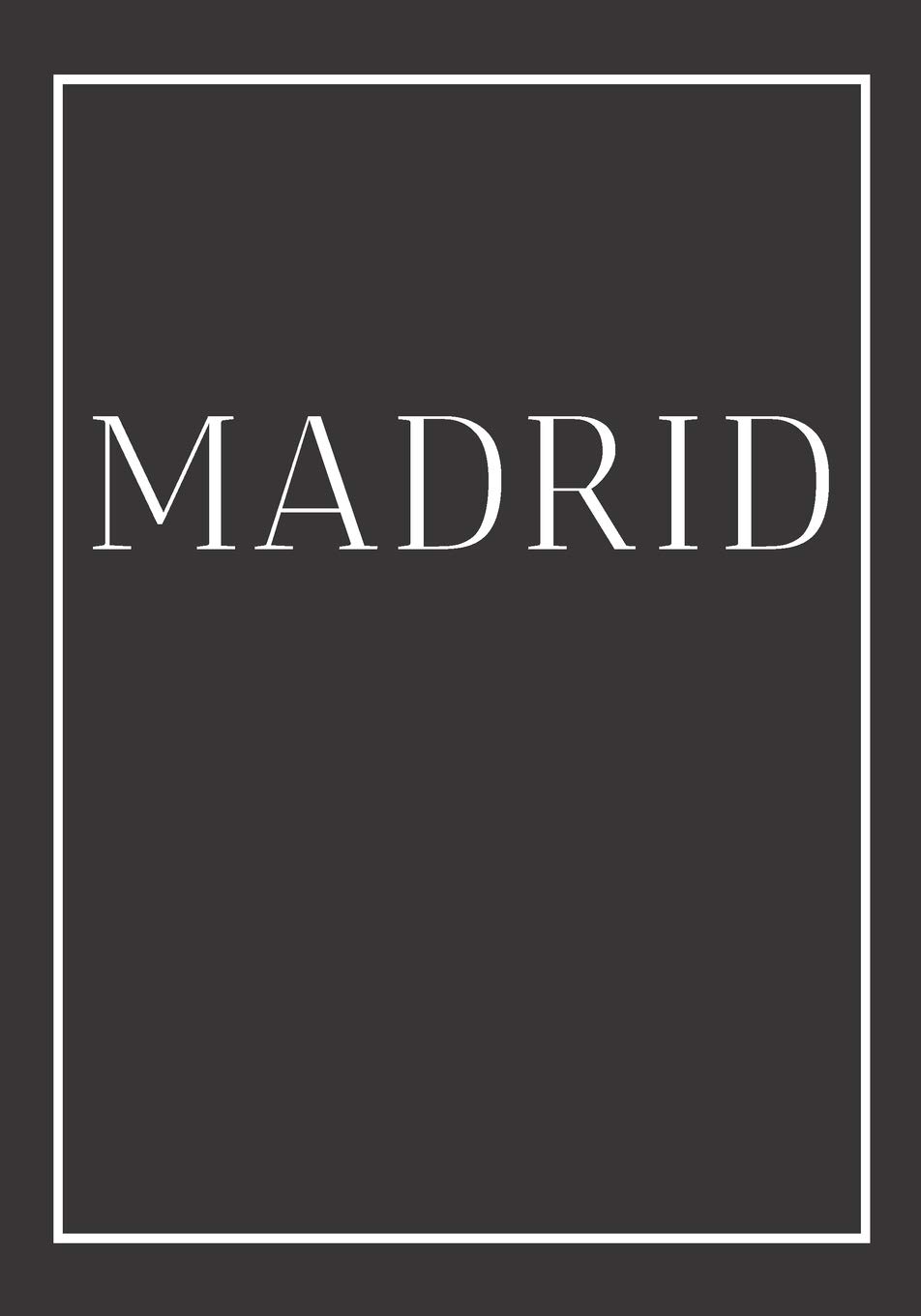 Madrid: A decorative book for coffee tables, end tables, bookshelves and interior design styling: Stack Spain city books to add decor to any room. ... home or as a modern home decoration gift.: 1