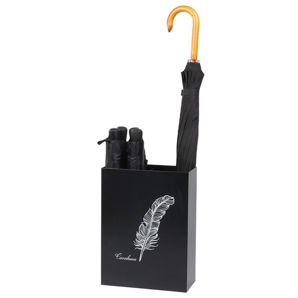 DUANHOZ Umbrella stand, metal umbrella stand, corridor umbrella stand (Black Style 1)