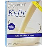 Yogourmet Freeze-Dried Kefir Starter - Great Source of Friendly Bacteria - 1 oz (Pack of 2)