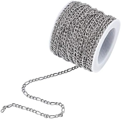 Spool Figaro Chains Necklaces Metal 