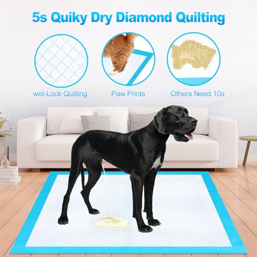Image of Pee Pads for Dogs & Cats 40 inchx40 inch 40 Count, Puppy Pads Extra Large, Disposable Thicken Pet Training Pads for Doggie Rabbits, Incontinence Underpads Ultra Absorbent & Quick-Dry, Leakproof Potty Pad