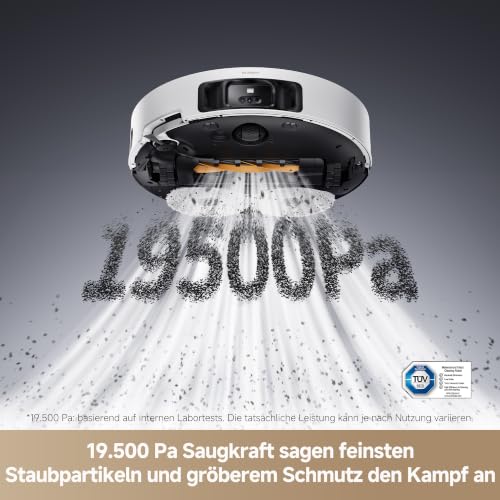 dreame L50 Pro Ultra Saugroboter mit 8,95 cm Höhe, DuoBrush, 19.500 Pa – Ansicht 4