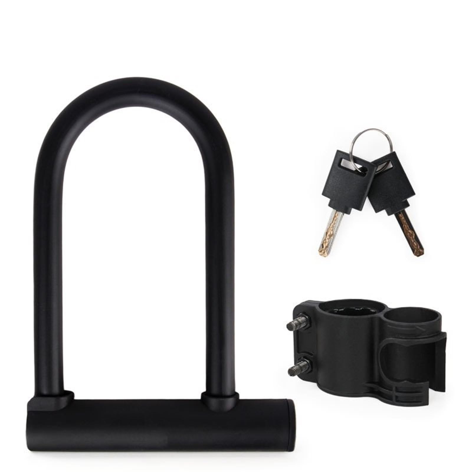 Motorcycle Handlebar Lock Anti Theft Convenient Motorcycle Accessories Security Lock Reinforced with Key U-Shaped Bicycle Motorbike Motorbike Lock Security(1)