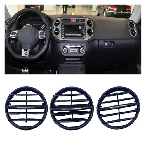Rejilla de ventilación y clip deslizante para tablero de aire acondicionado VW Tiguan 2010-2016 3