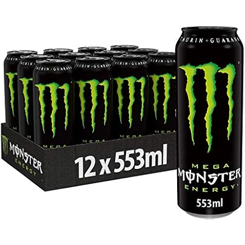 Monster Energy - koffeinhaltiger Energy Drink mit klassischem Energy-Geschmack - in wiederverschließbaren Einweg Dosen (12 x 553 ml) Cover